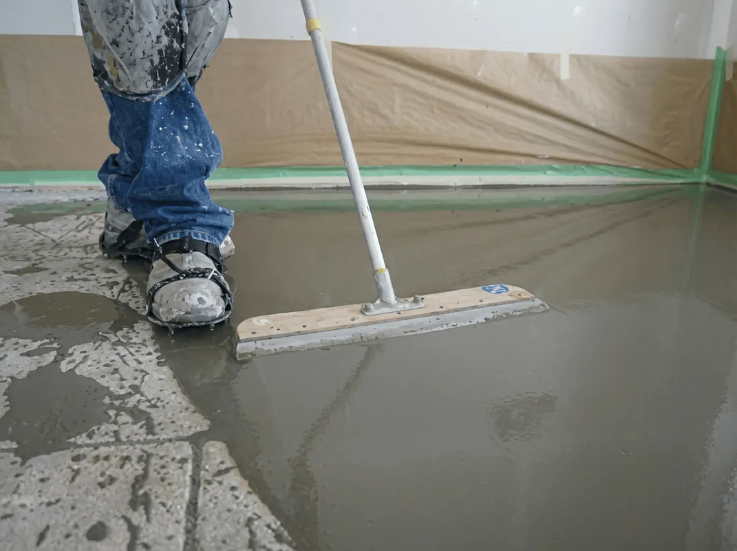 Uneven floor being professionally repaired in Miami, FL